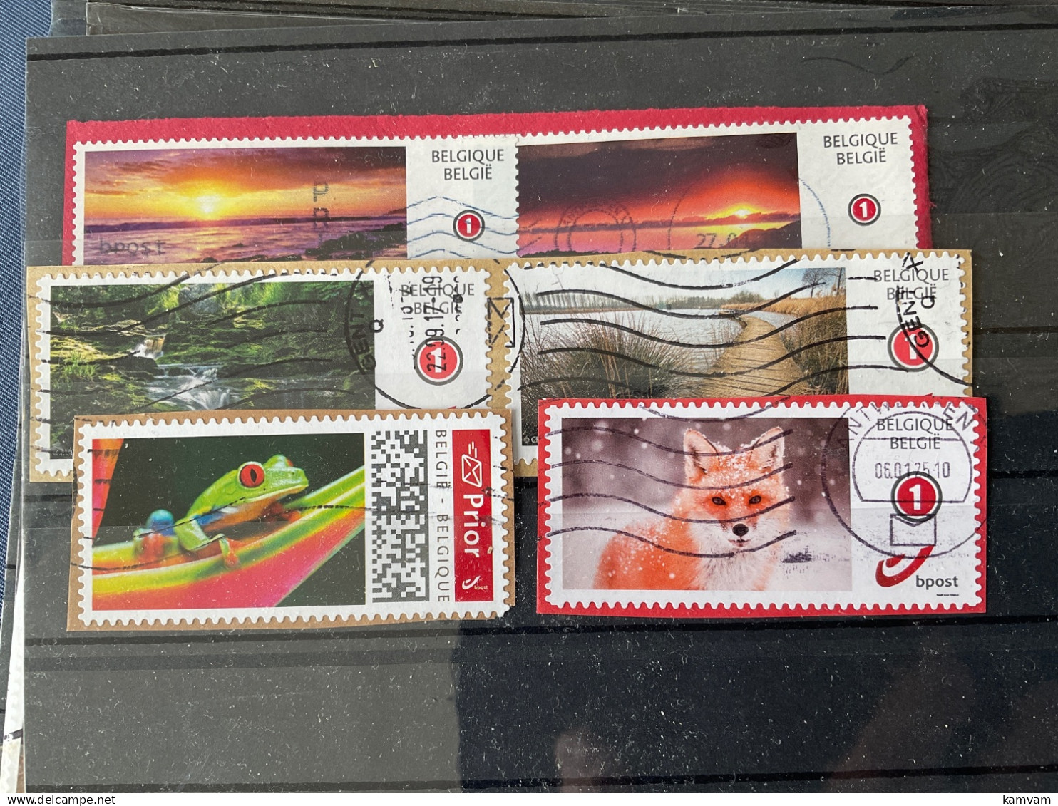 Lot van 235 persoonlijke zegels - lot de 235 timbres personnalisés