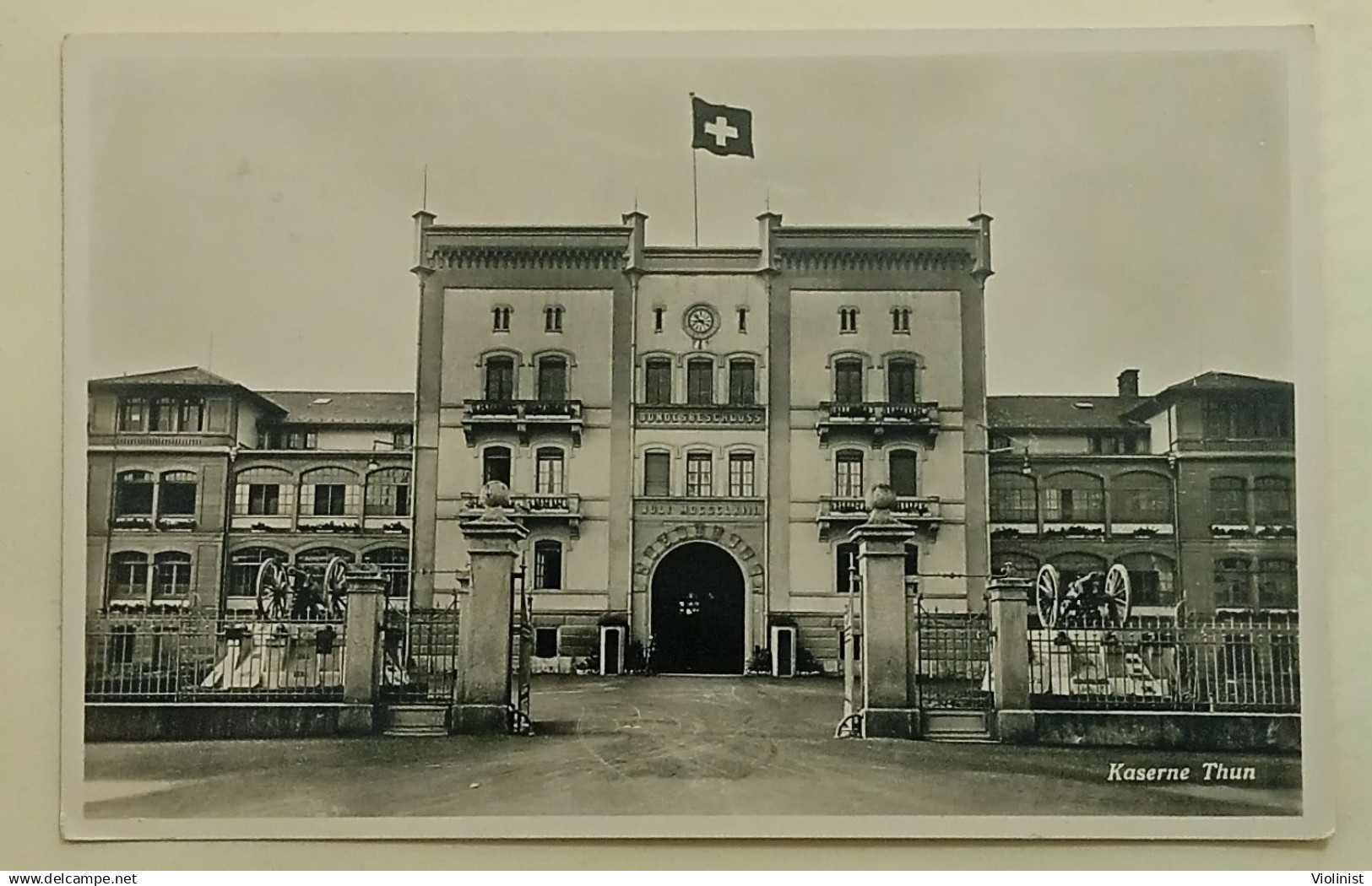 Switzerland-Thun Barracks-THUN-KASERNE Postmark 1937. - Thun