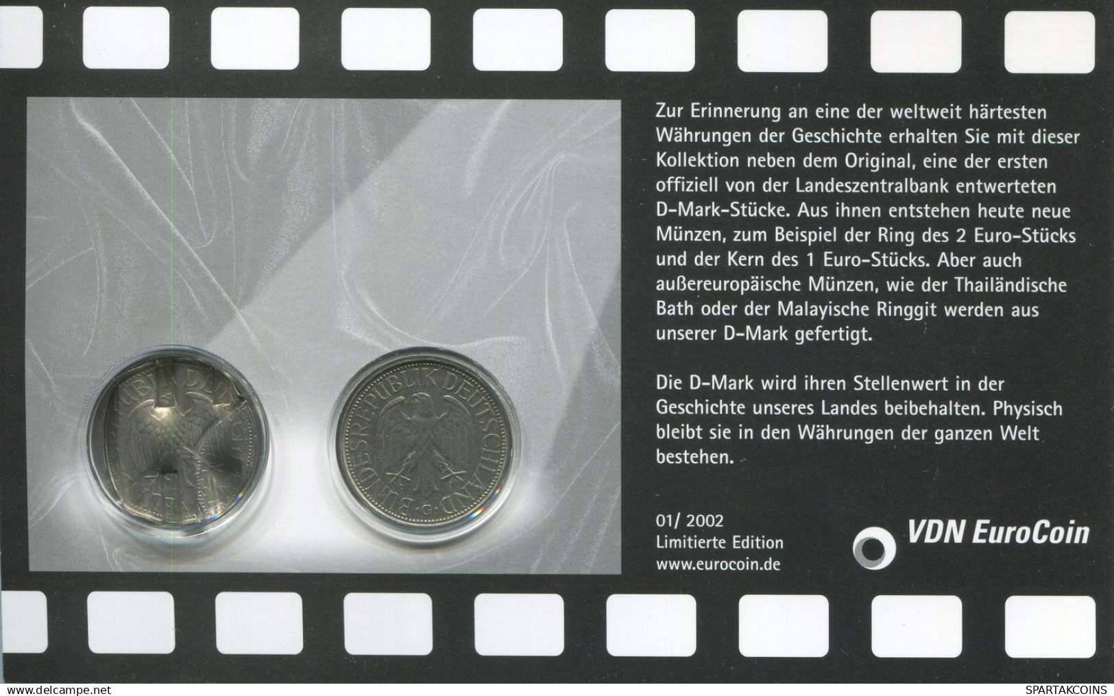 GERMANY Coin SET 1 MARK 1975. 1 MARK 1990 ERROR UNC #SET1276.13.U.A - Autres & Non Classés