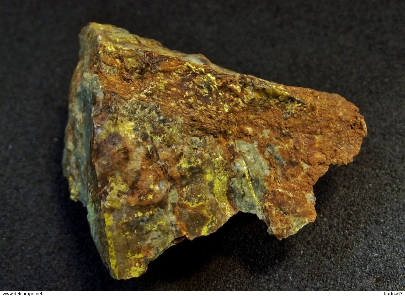 'Bindheimite' ( Oxyplumboromeite ) Or Vauquelinite ? ( 3 X 2 X 2 ) Callenberg North Open Cut No. 1, Callenberg - Germany - Minerales