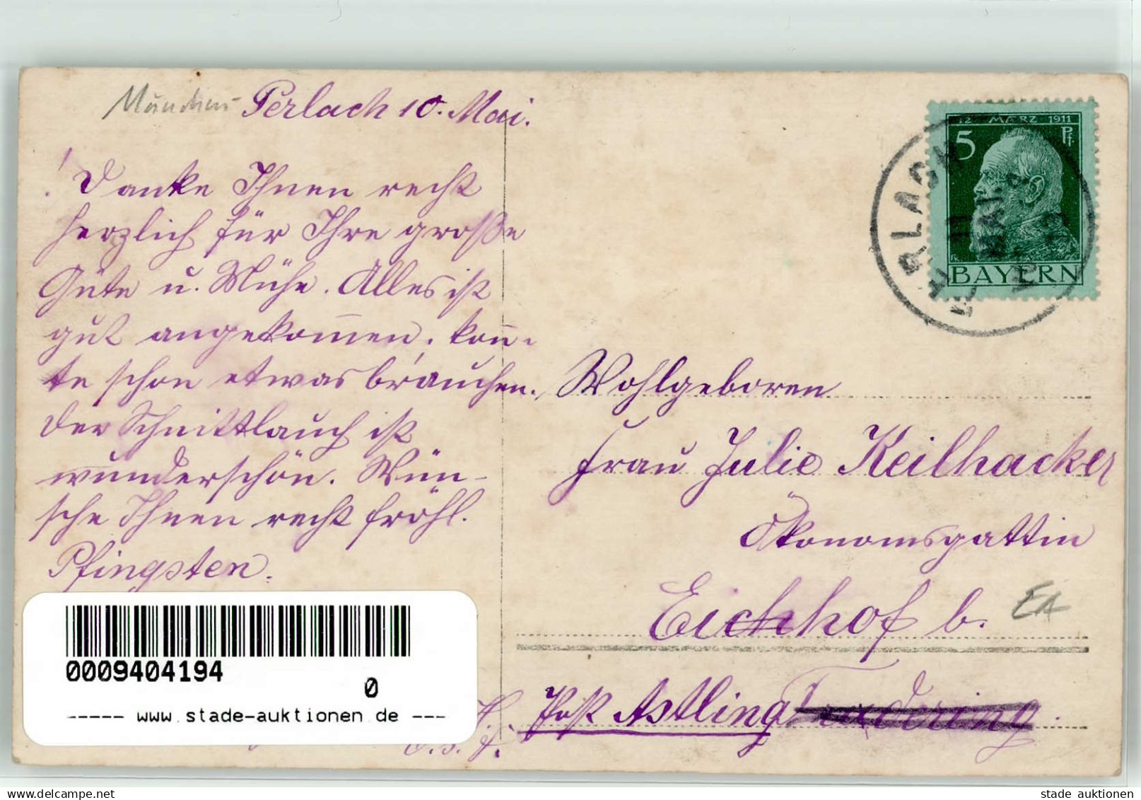 München (8000) Foto-AK Hausansicht 1913 I-II - Altri & Non Classificati