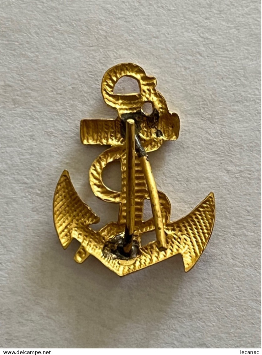REDUCTION CALOT ANCRE FACON BRODERIE PIN'S OR TDM TROUPES DE MARINE - Armée De Terre