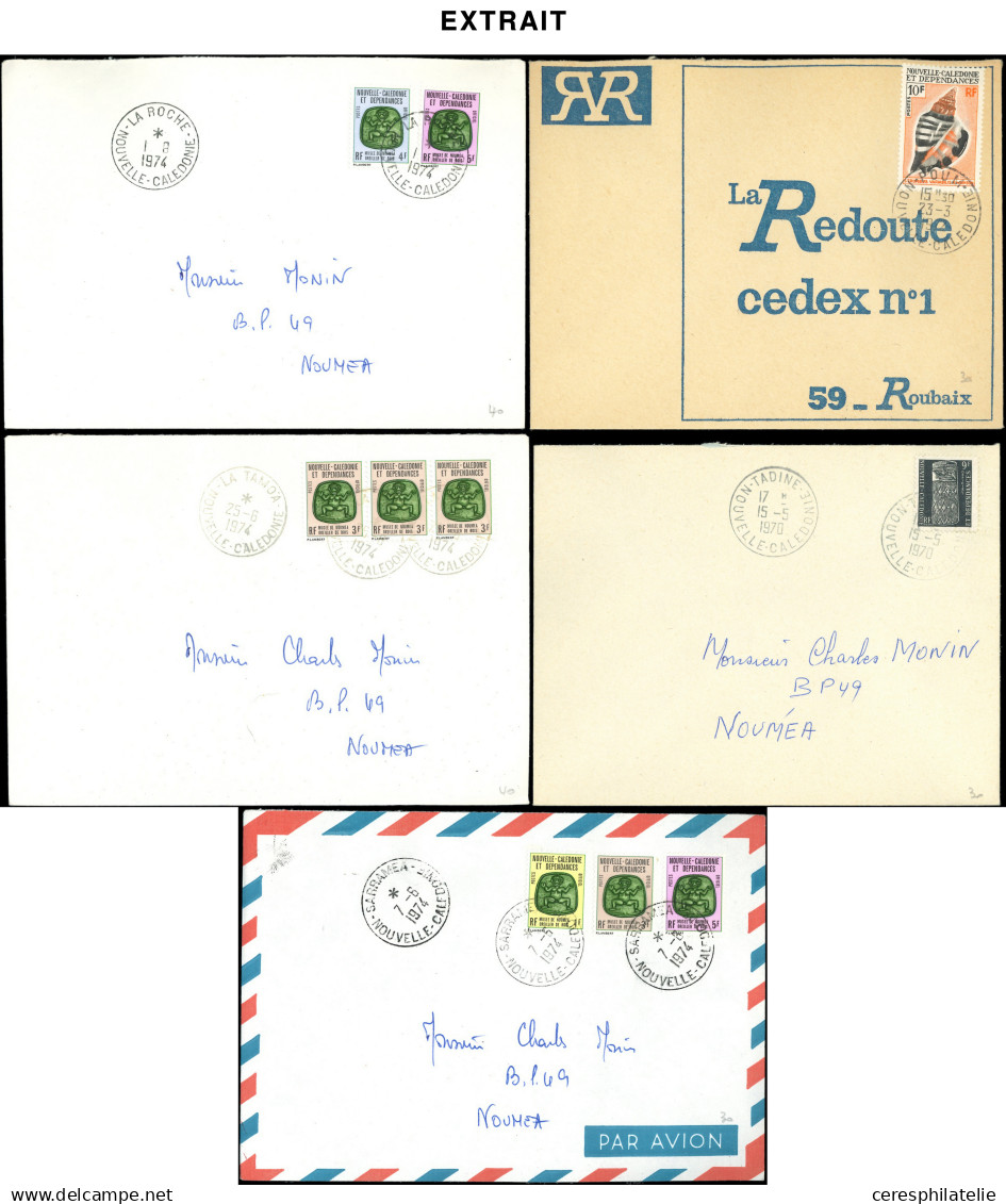 Let NOUVELLE CALEDONIE Lot De 73 Documents Divers Avec Oblitérations Différentes, En Majorité Période Moderne, TB - Collections, Lots & Series