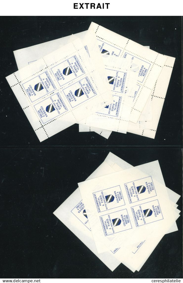 Stock de fin de catalogue : Colis Postaux, Annulé/Spécimen, Fictifs, Guerre, Grève, Vignettes, Variétés, en tout 9 class