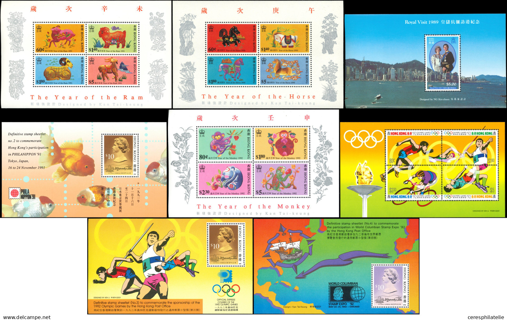 ** Hong-Kong, Collection De BF Et Carnets Prestige, 1989-2002, TB - Altri & Non Classificati