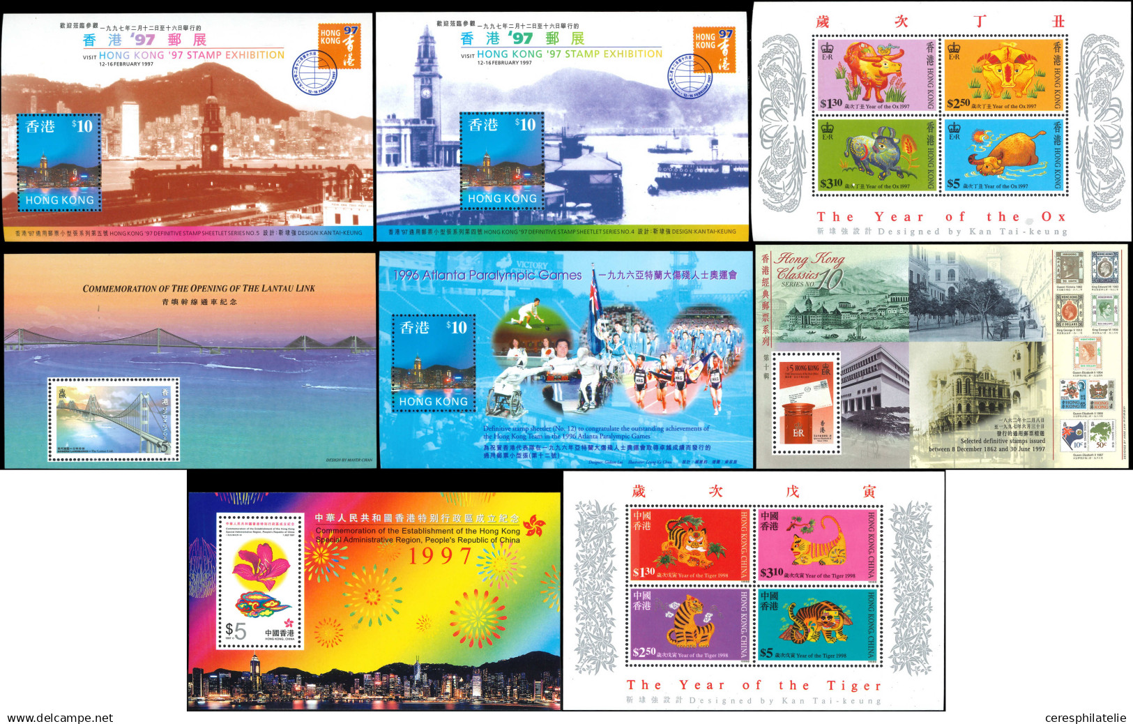** Hong-Kong, Collection De BF Et Carnets Prestige, 1989-2002, TB - Altri & Non Classificati