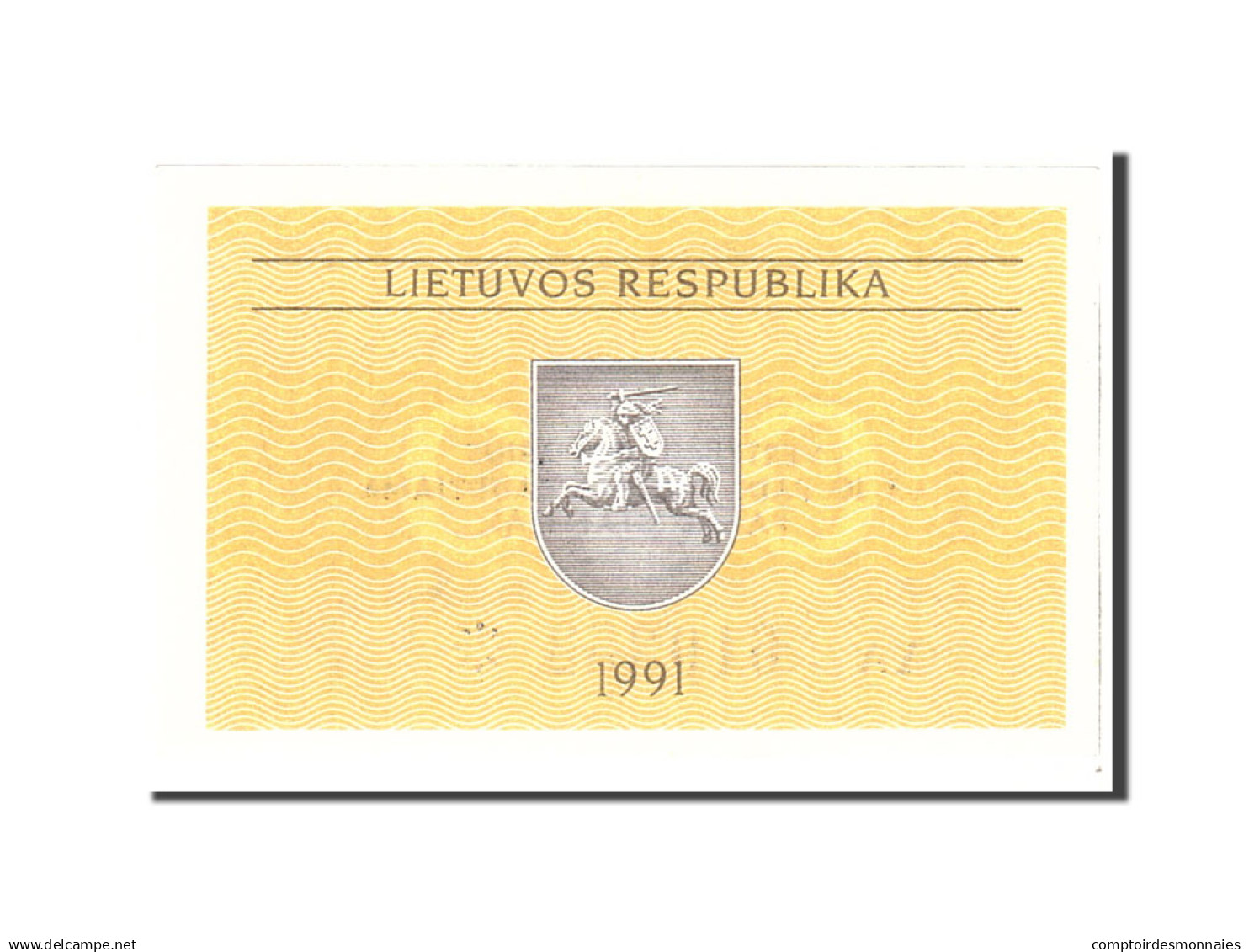 Billet, Lithuania, 0.10 Talonas, 1991, Undated, KM:29b, SPL - Lithuania