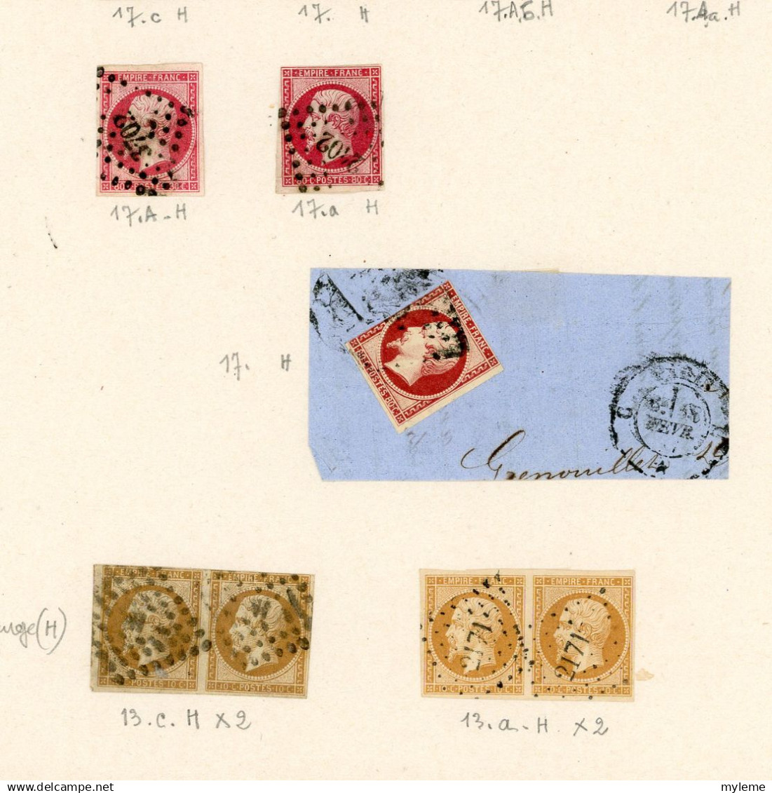 BS221 Bel ensemble de timbres classiques France oblitérés et *. Cote très sympa .  A saisir !!!