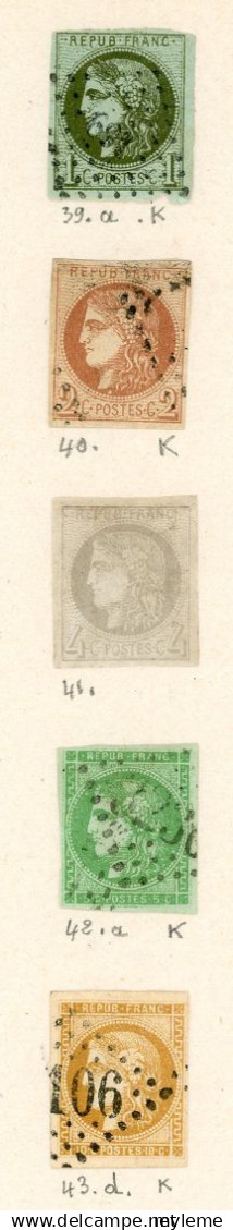 BS221 Bel ensemble de timbres classiques France oblitérés et *. Cote très sympa .  A saisir !!!