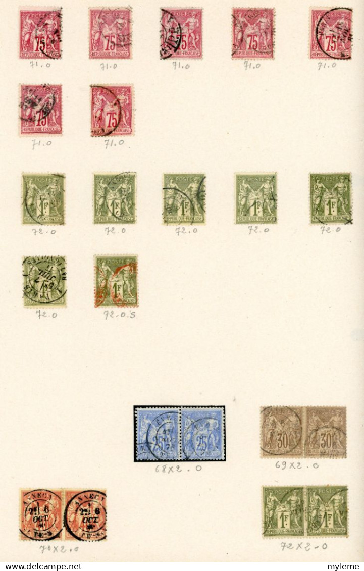 BS221 Bel ensemble de timbres classiques France oblitérés et *. Cote très sympa .  A saisir !!!