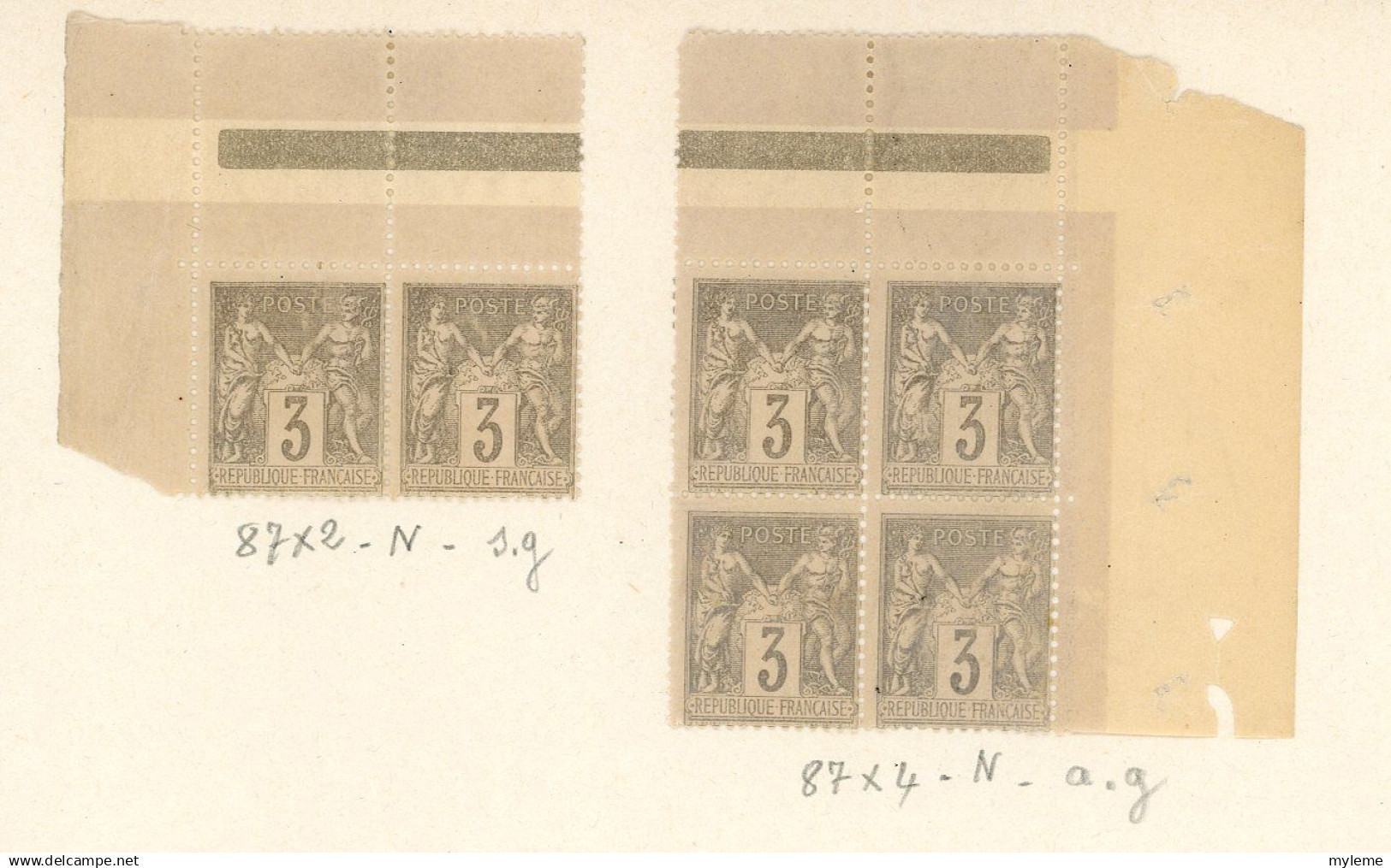 BS221 Bel ensemble de timbres classiques France oblitérés et *. Cote très sympa .  A saisir !!!