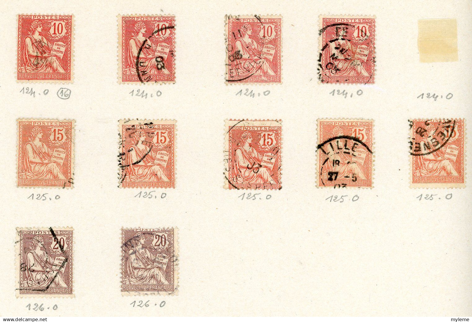 BS221 Bel ensemble de timbres classiques France oblitérés et *. Cote très sympa .  A saisir !!!