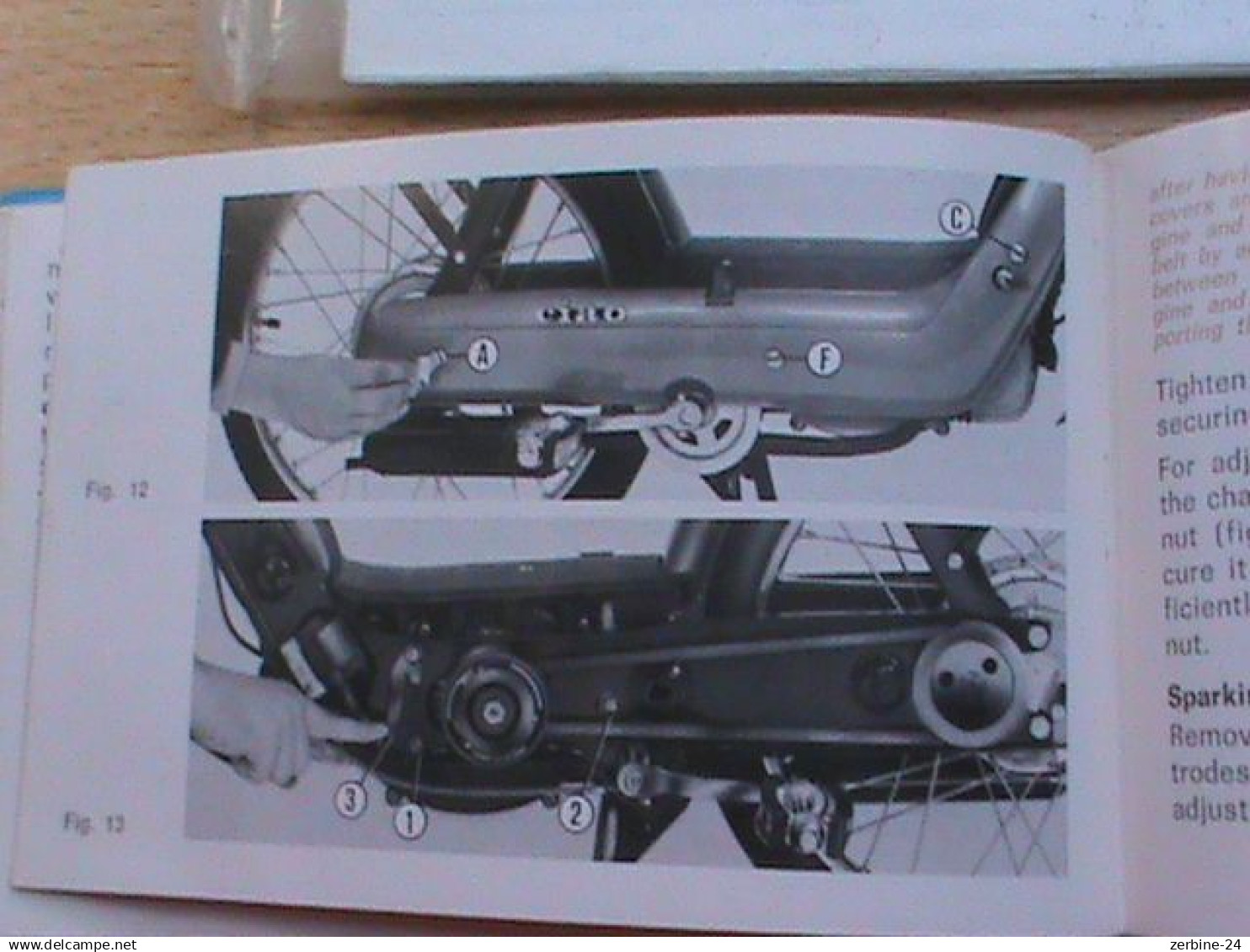 Ancienne notice mobylette Piaggio modeles Ciao et Bravo epoque vespa