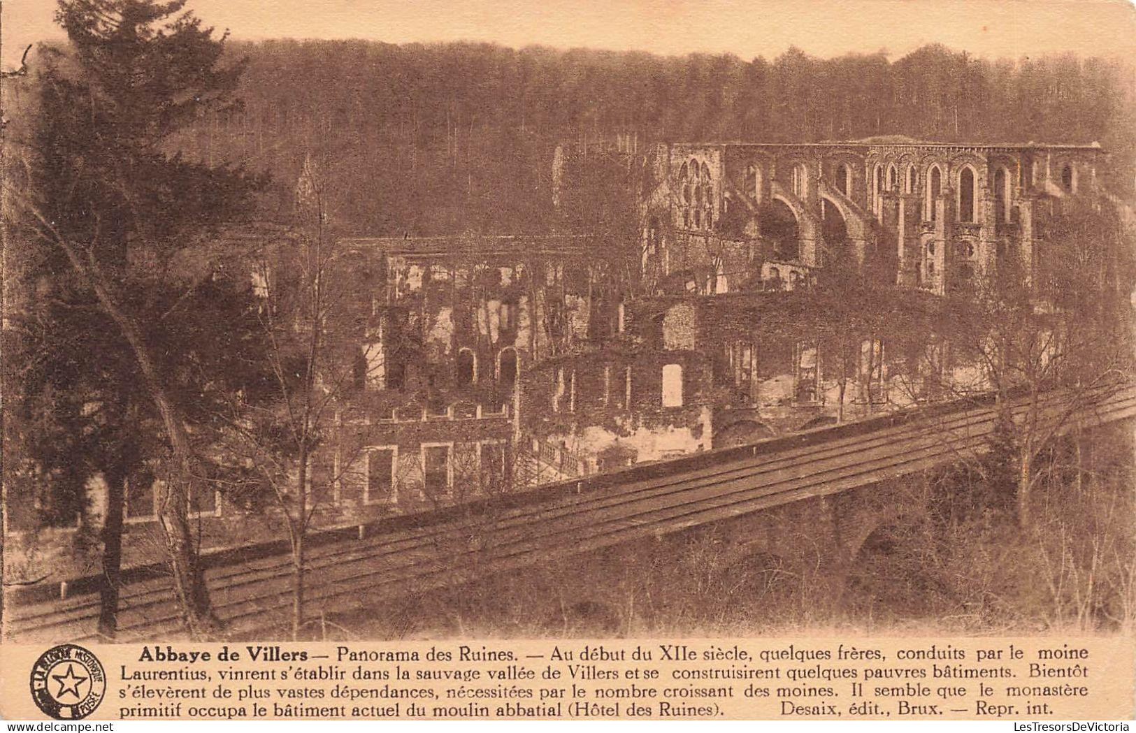 BELGIQUE - Brabant Wallon - Rixensart - Abbaye De Villers - Panorama Des Ruines - Carte Postale Ancienne - Rixensart