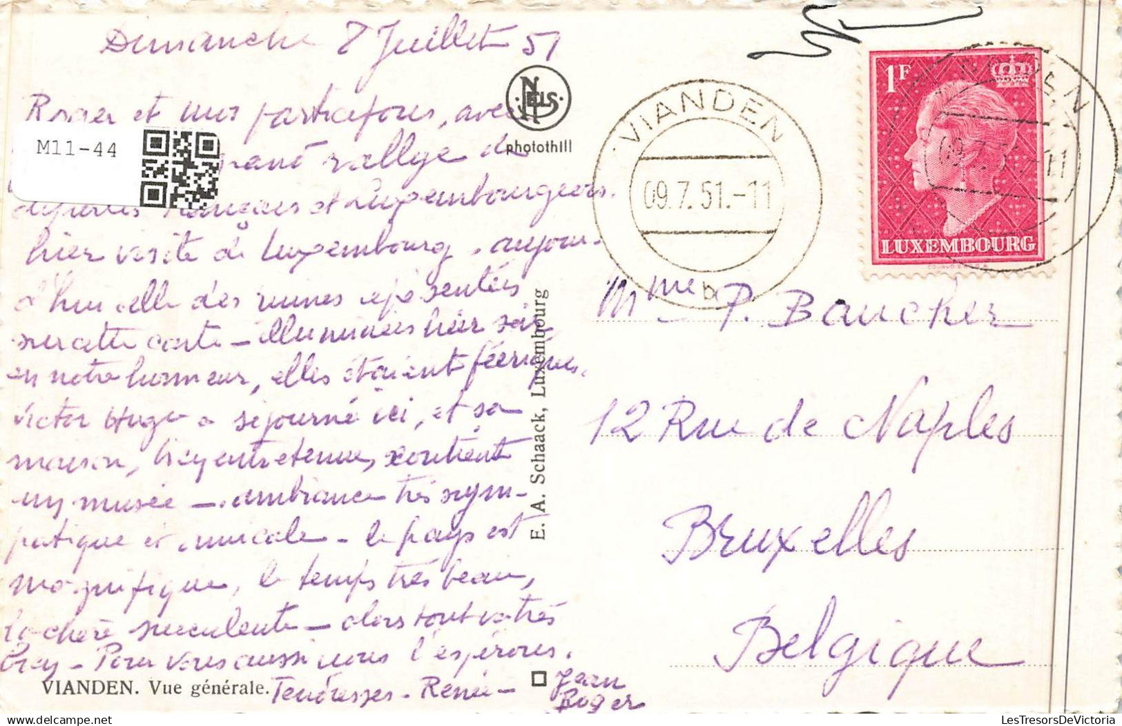 BELGIQUE - Vianden - Vue Générale - Carte Postale Ancienne - Vianden