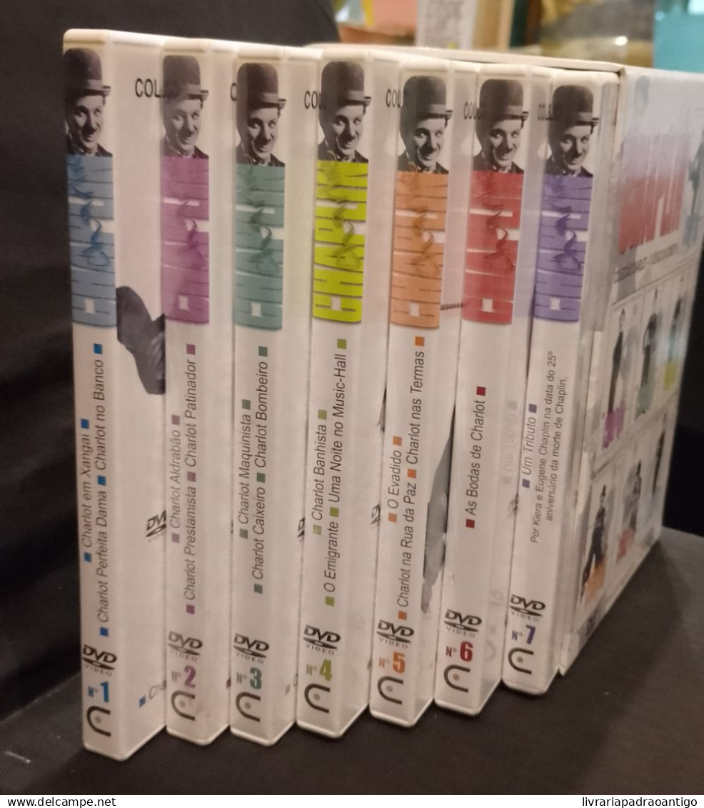 Charlie Chaplin O Génio Da Comédia Box 7 DVD'S - Comedy