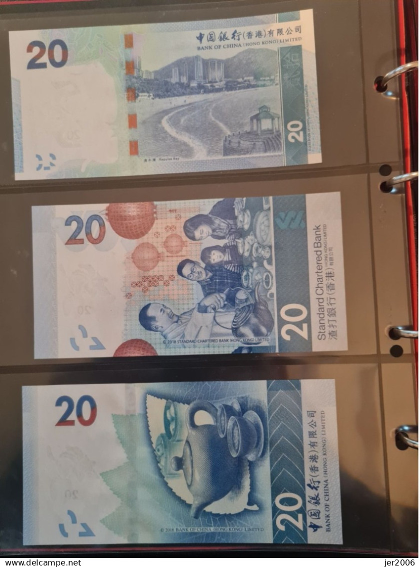 Billets Hong Kong/ Lot De 3 Billets De 20 Dollars En TBE - Hong Kong