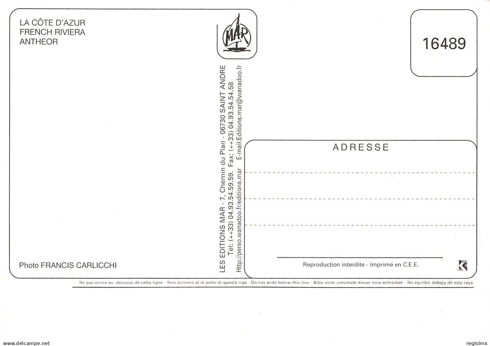83-ANTHEOR-N°TB3552-C/0133 - Antheor