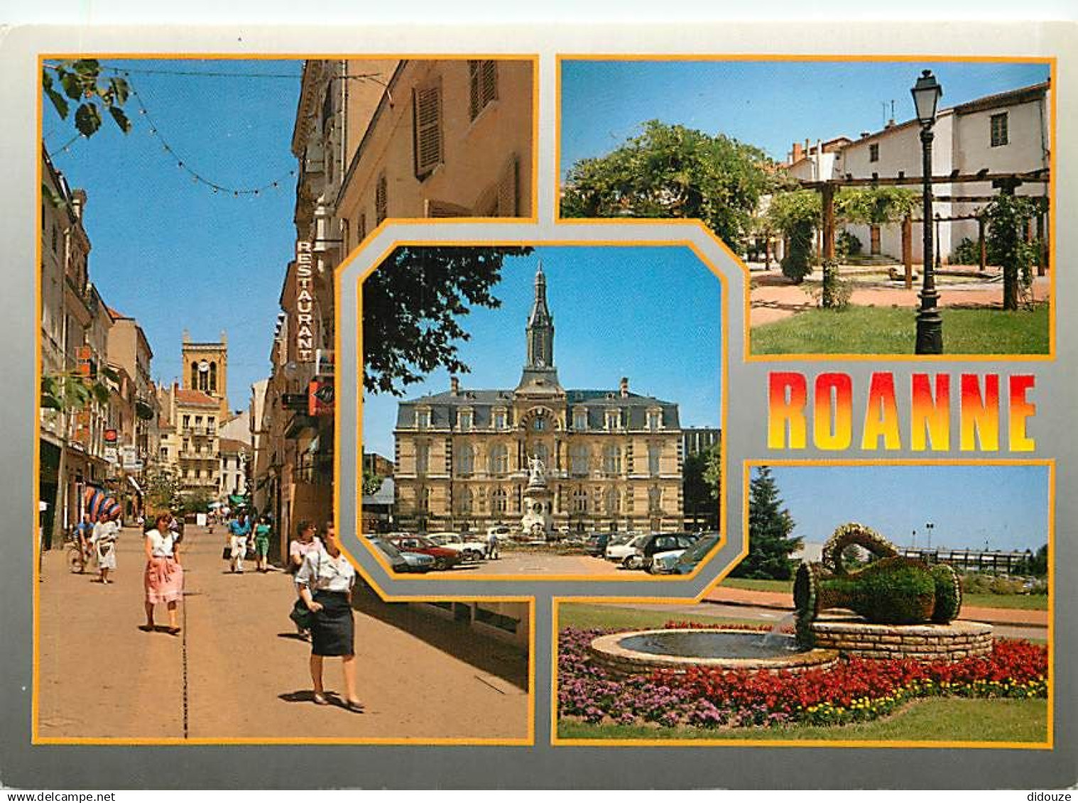 42 - Roanne - Multivues - Fleurs - Flamme Postale De Roanne - CPM - Voir Scans Recto-Verso - Roanne