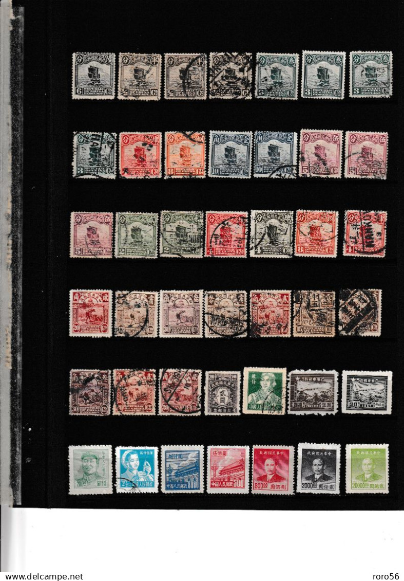 Chine-China-Cina-Plaquettes De Timbres De Chine Et Divers ,XX,X,(X),O --voir Les Scans Très Forte Cote - Altri & Non Classificati