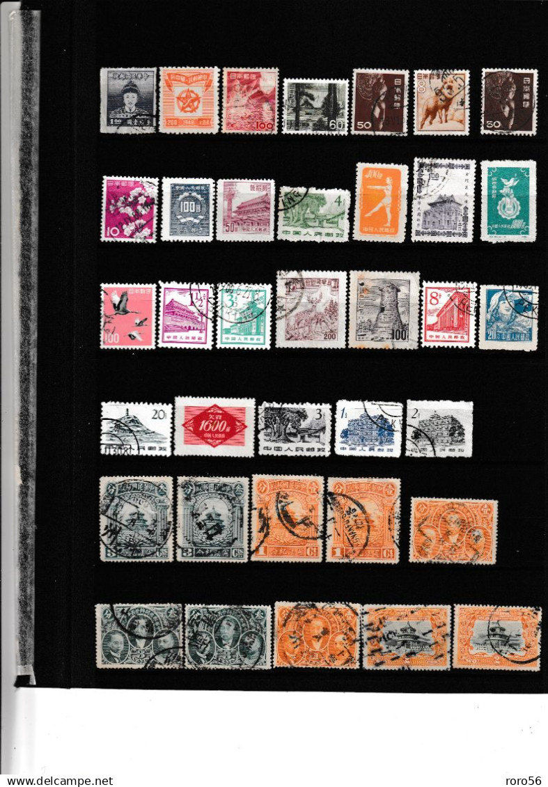 Chine-China-Cina-Plaquettes de Timbres de Chine et divers ,XX,X,(X),O --voir les scans très forte cote