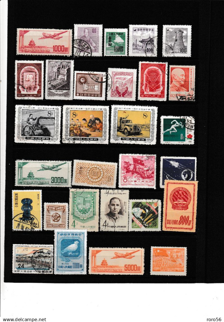 Chine-China-Cina-Plaquettes de Timbres de Chine et divers ,XX,X,(X),O --voir les scans très forte cote