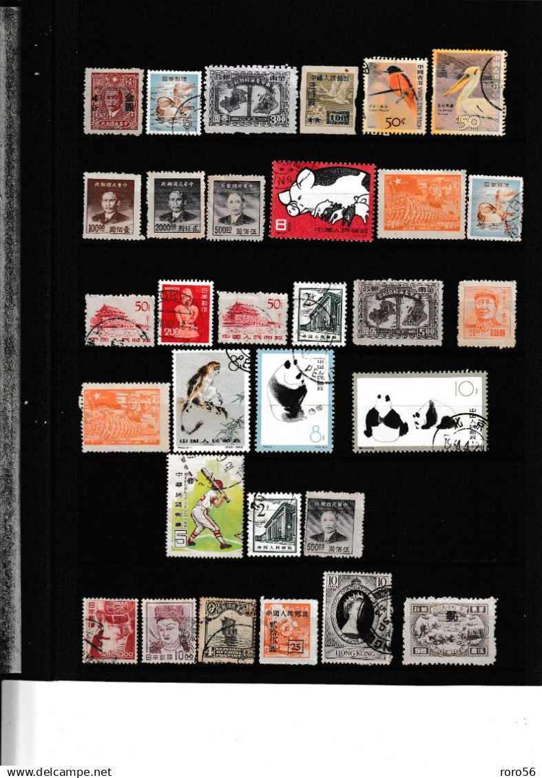Chine-China-Cina-Plaquettes de Timbres de Chine et divers ,XX,X,(X),O --voir les scans très forte cote