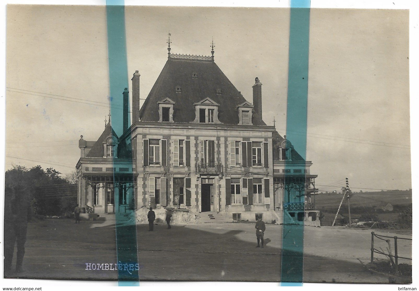 02 AISNE HOMBLIERES Canton De SAINT QUENTIN CARTE PHOTO  ALLEMANDE MILITARIA 1914/1918 WW1 WK1 - Autres & Non Classés