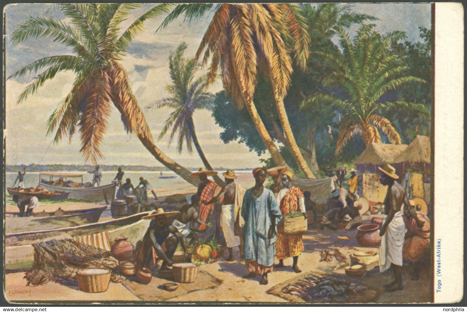 TOGO PP 4 BRIEF, 1912, 5 Pf. Grün, Privatpostkarte, Ungebraucht, Feinst (etwas Angestoßen) - Togo