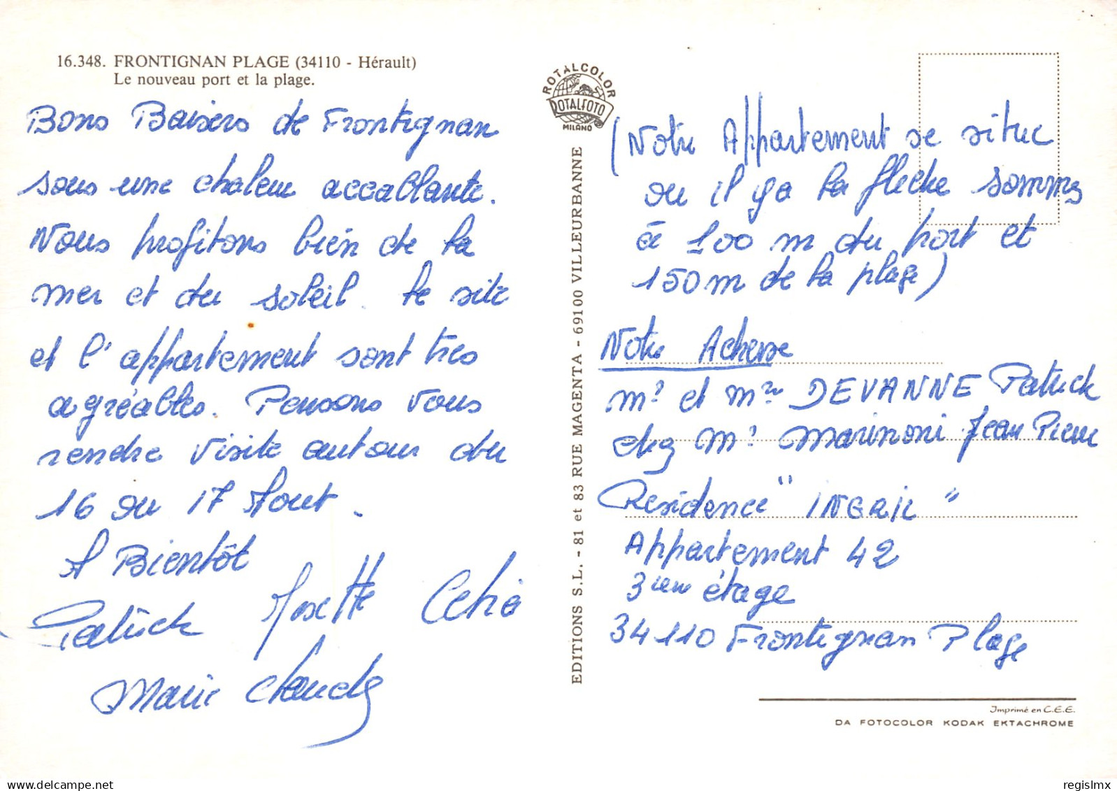 34-FRONTIGNAN PLAGE-N°TB3586-B/0001 - Frontignan