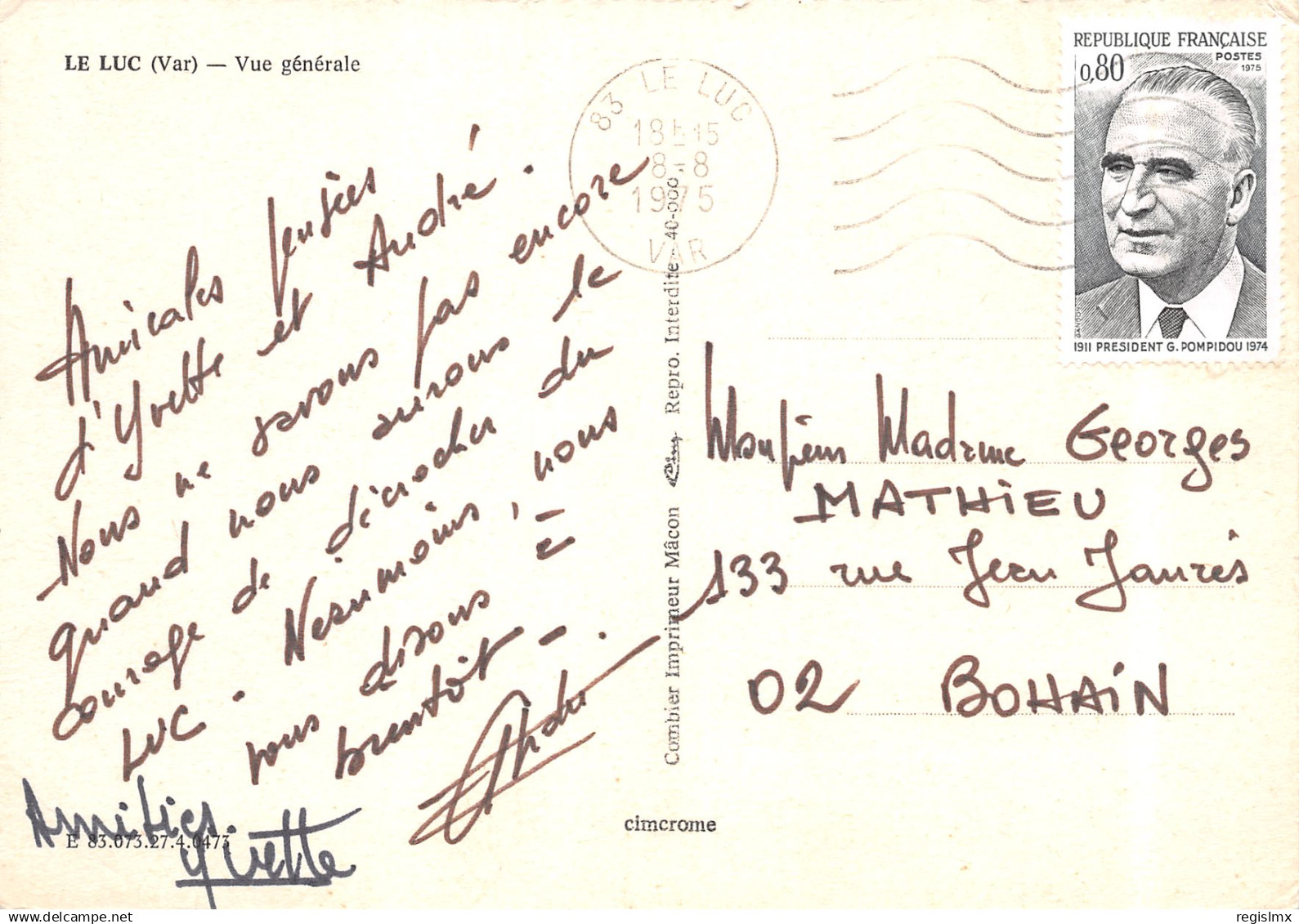 83-LE LUC-N°TB3601-A/0155 - Le Luc