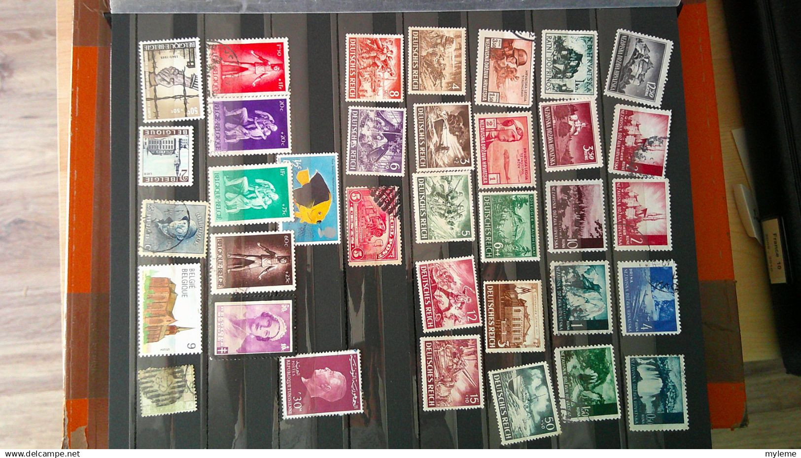BS228 Bel ensemble de timbres de divers pays + France N° 256 + 269 ** signés cote 510 euros . A saisir !!!