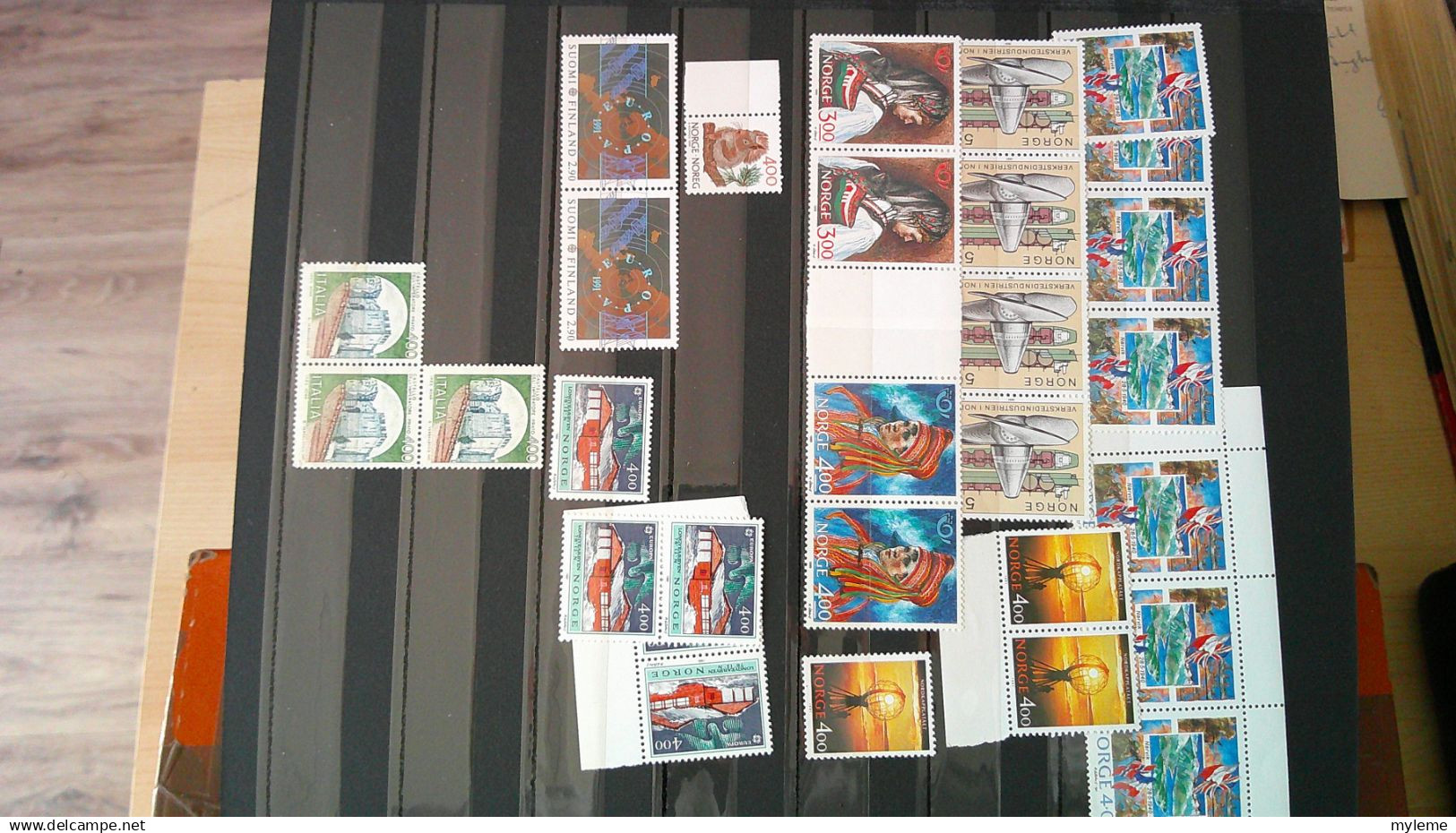 BS228 Bel ensemble de timbres de divers pays + France N° 256 + 269 ** signés cote 510 euros . A saisir !!!