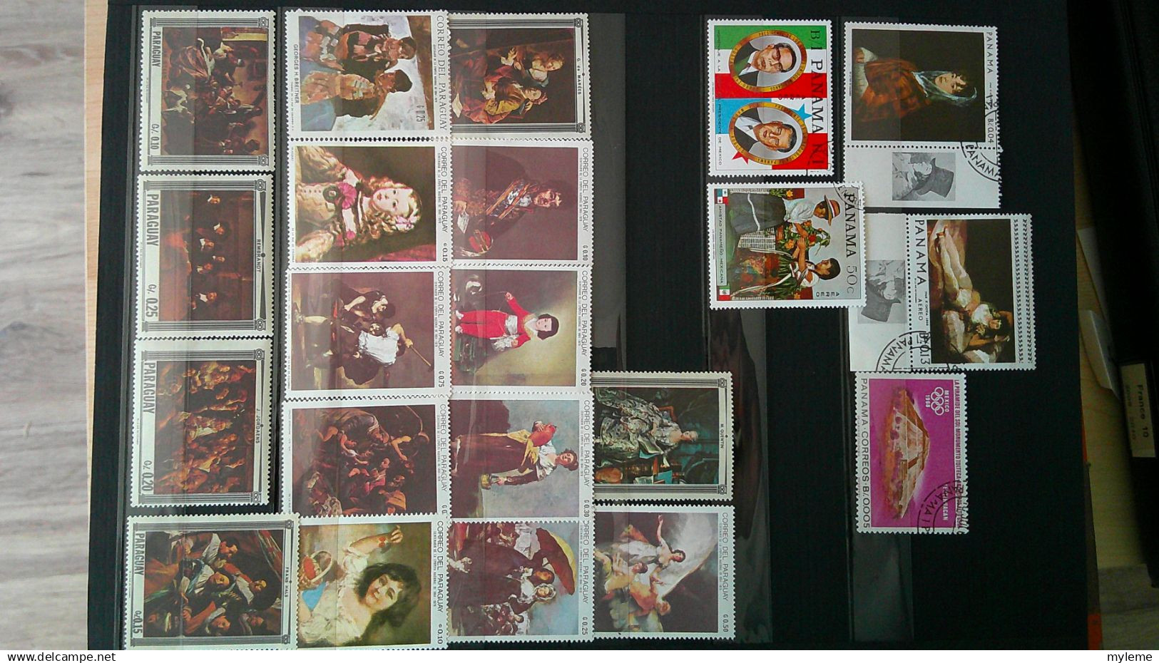 BS228 Bel ensemble de timbres de divers pays + France N° 257A ** signé cote 1650 euros . A saisir !!!