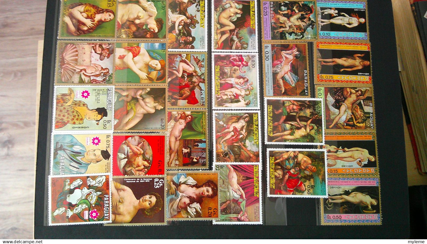 BS228 Bel ensemble de timbres de divers pays + France N° 257A ** signé cote 1650 euros . A saisir !!!