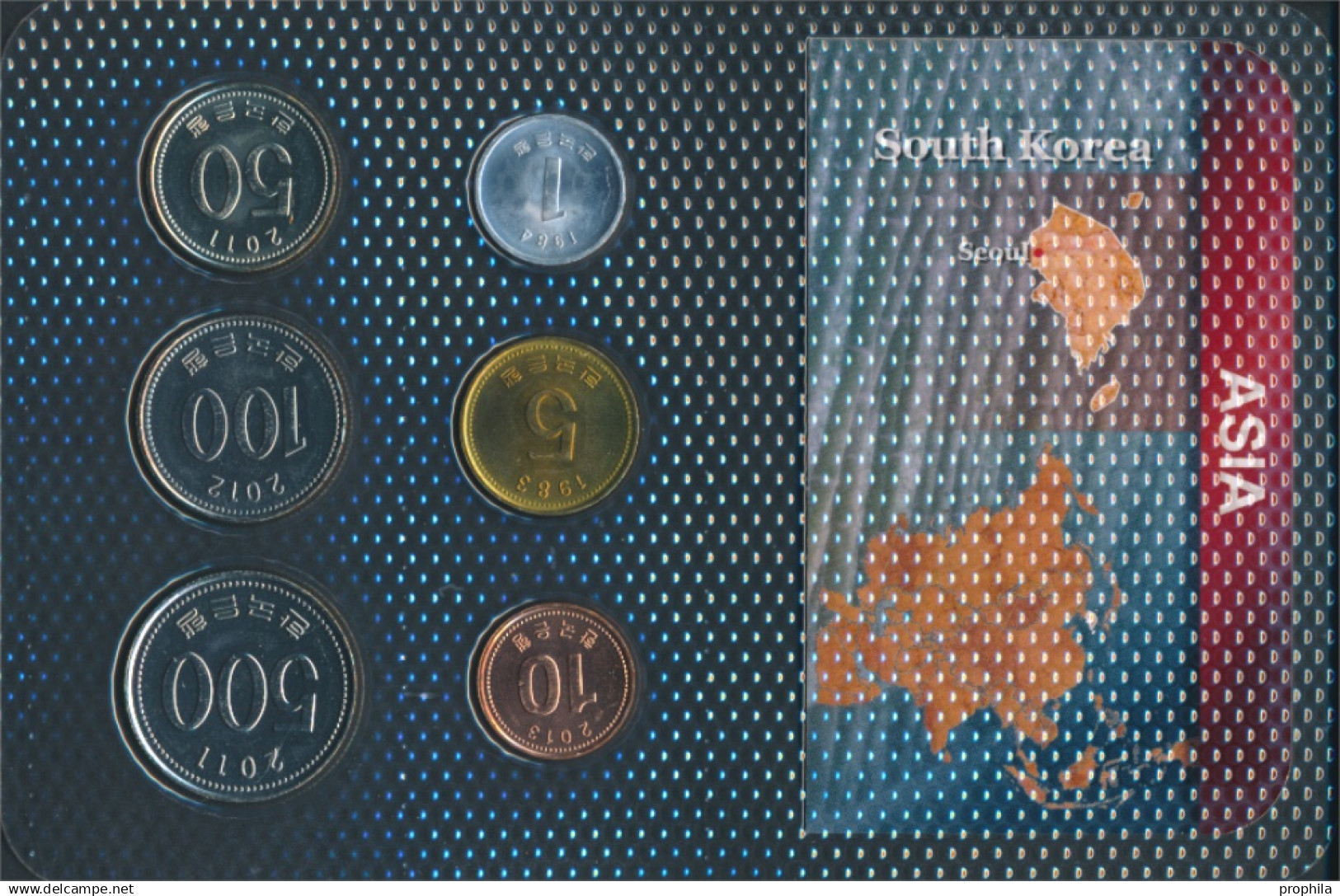 Süd-Korea Stgl./unzirkuliert Kursmünzen Stgl./unzirkuliert Ab 1982 1 Won Bis 500 Won (10678737 - Corée Du Sud
