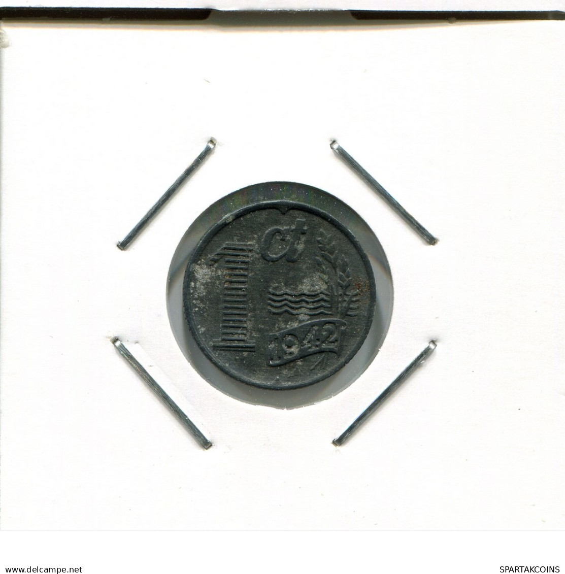 1 CENT 1942 NEERLANDÉS NETHERLANDS Moneda #AR711.E.A - 1 Cent