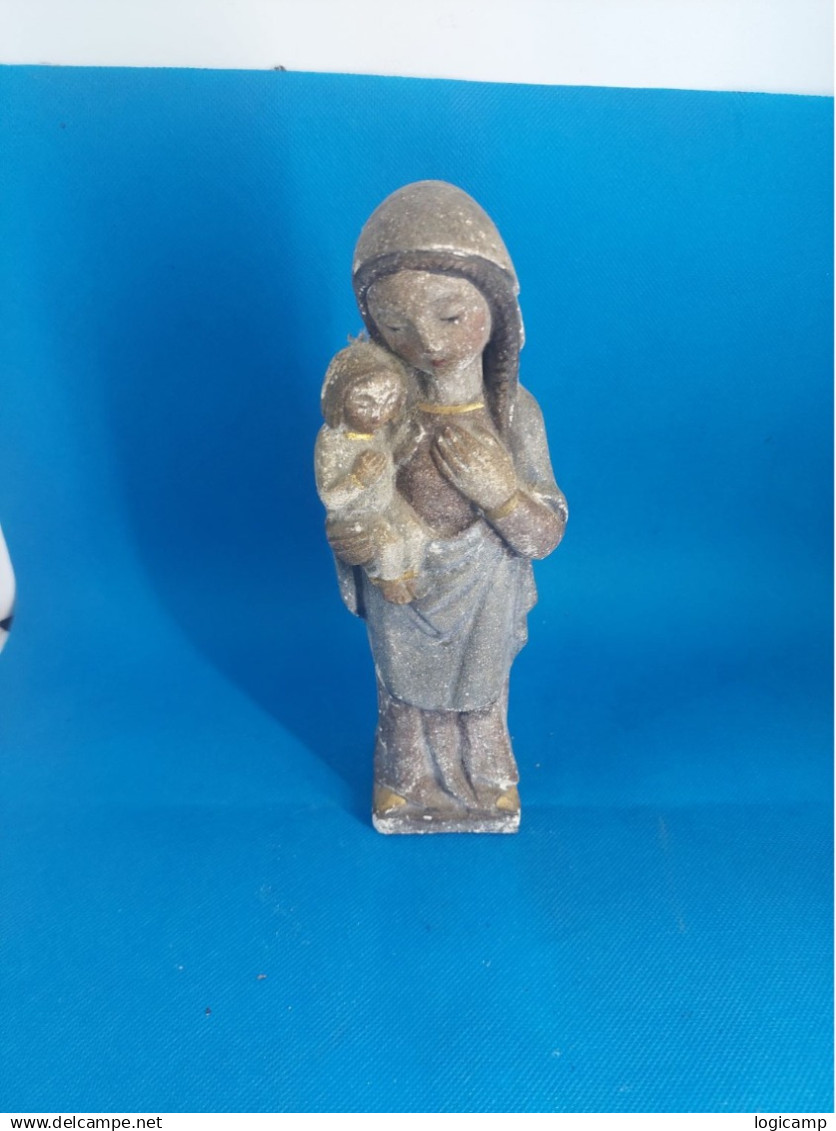 Vierge De Jérusalem (Possible Relique) En Calcaire Polychrome – Art Roman – Bassin Liégeois – Départ 700€ – PDF à Téléch - Art Religieux