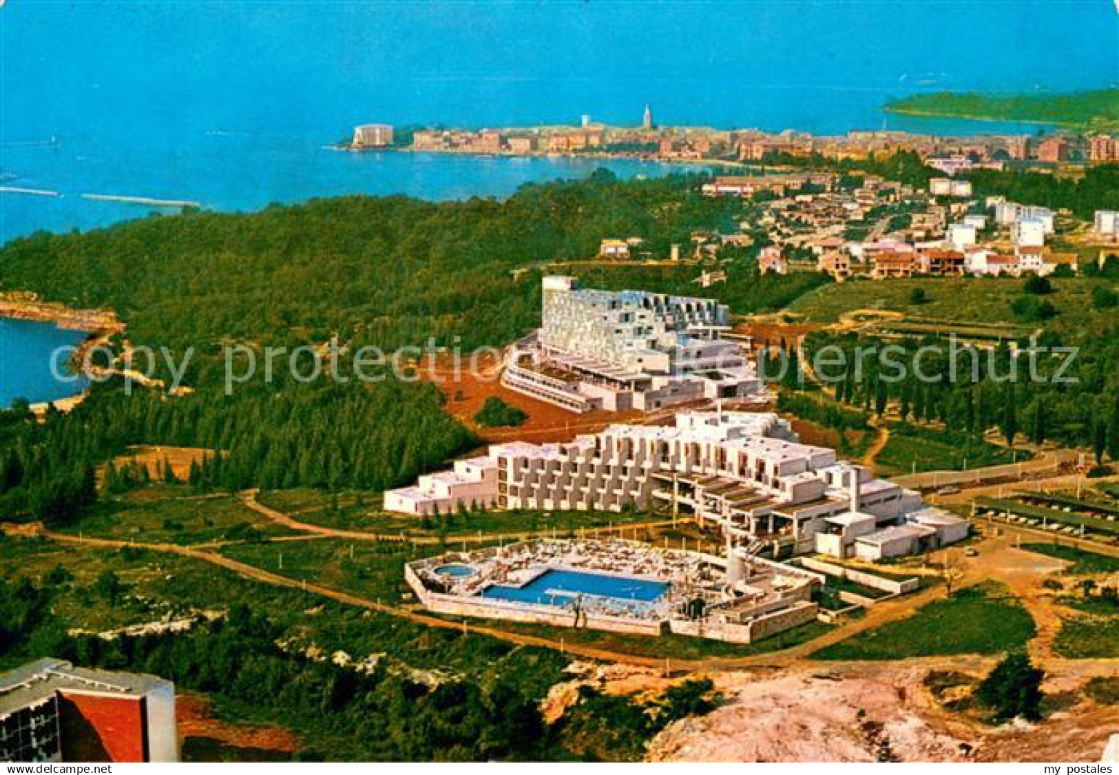 Porec Fliegeraufnahme Hotel Kristal - Kroatien