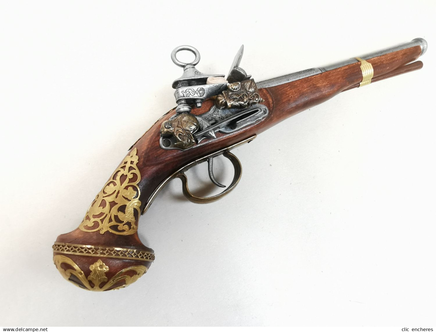Belle Collection De 5 Répliques D Anciens Pistolet à Silex , Percussions ... - Armi Bianche