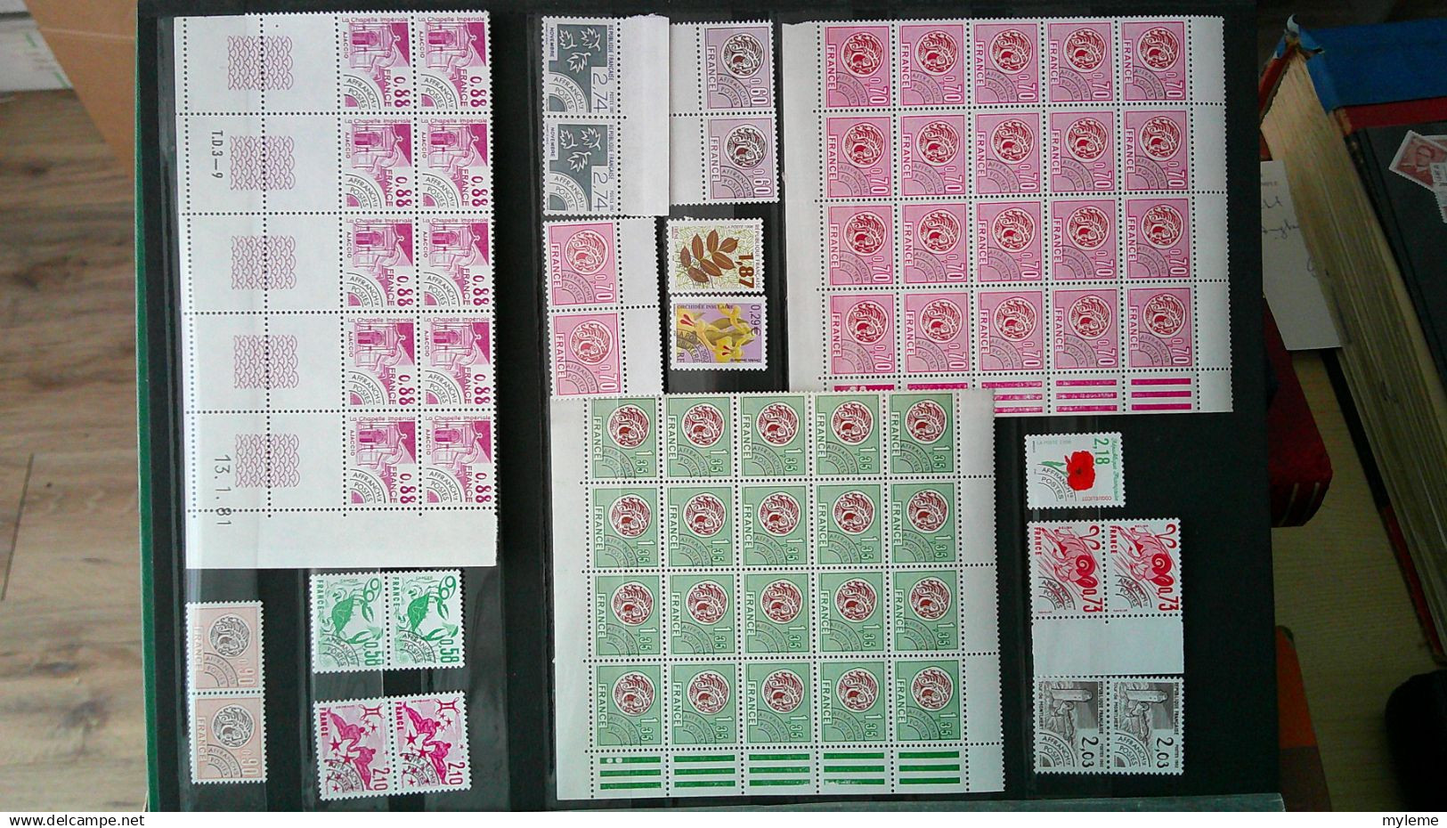 BS230 Bel Ensemble De Timbres Préoblitérés, Taxes Et Autres En Fragments De Feuilles **. Très Sympa . A Saisir !!! - Collections (en Albums)