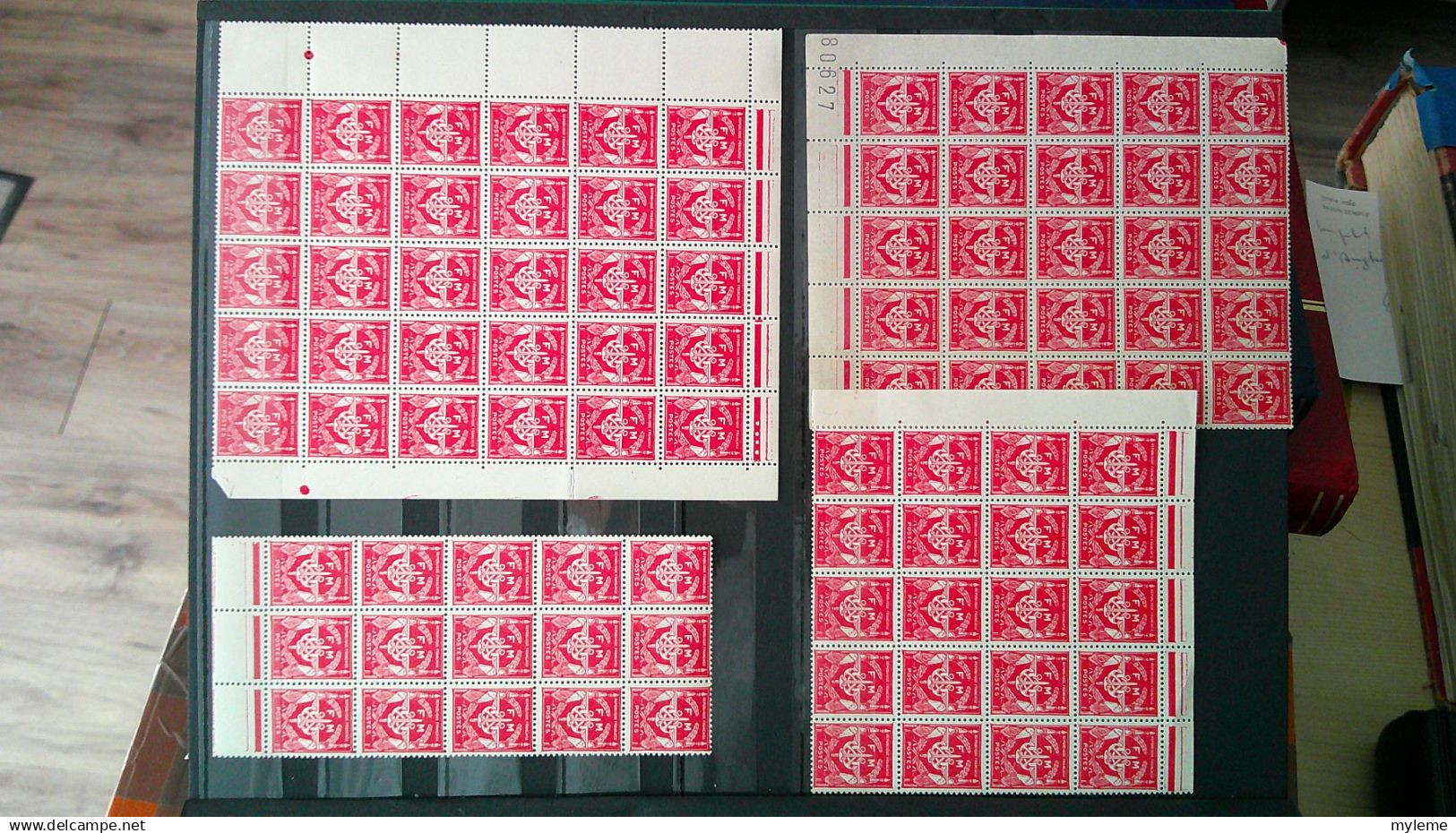 BS230 Bel ensemble de timbres préoblitérés, taxes et autres en fragments de feuilles **. Très sympa . A saisir !!!