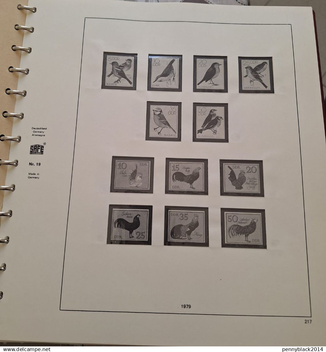 DDR TWO ALBUM WITH SAFE SHEETS FROM 1979 TO 1987