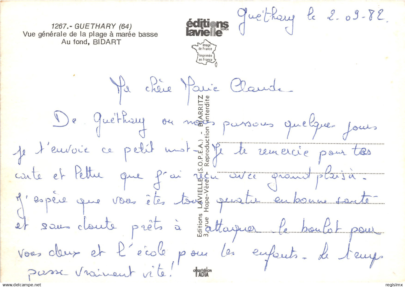 64-GUETHARY-N°T268-C/0153 - Guethary