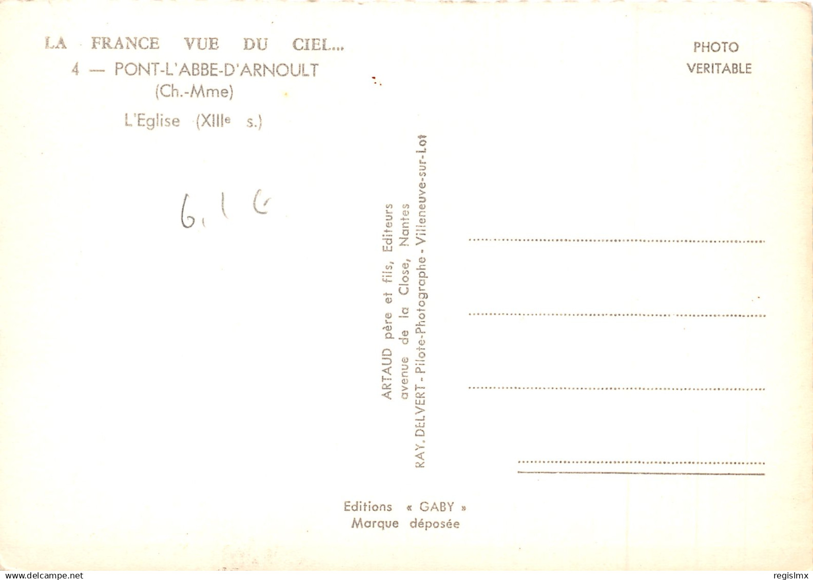 17-PONT L ABBE D ARNOULT-N°T275-C/0235 - Pont-l'Abbé-d'Arnoult