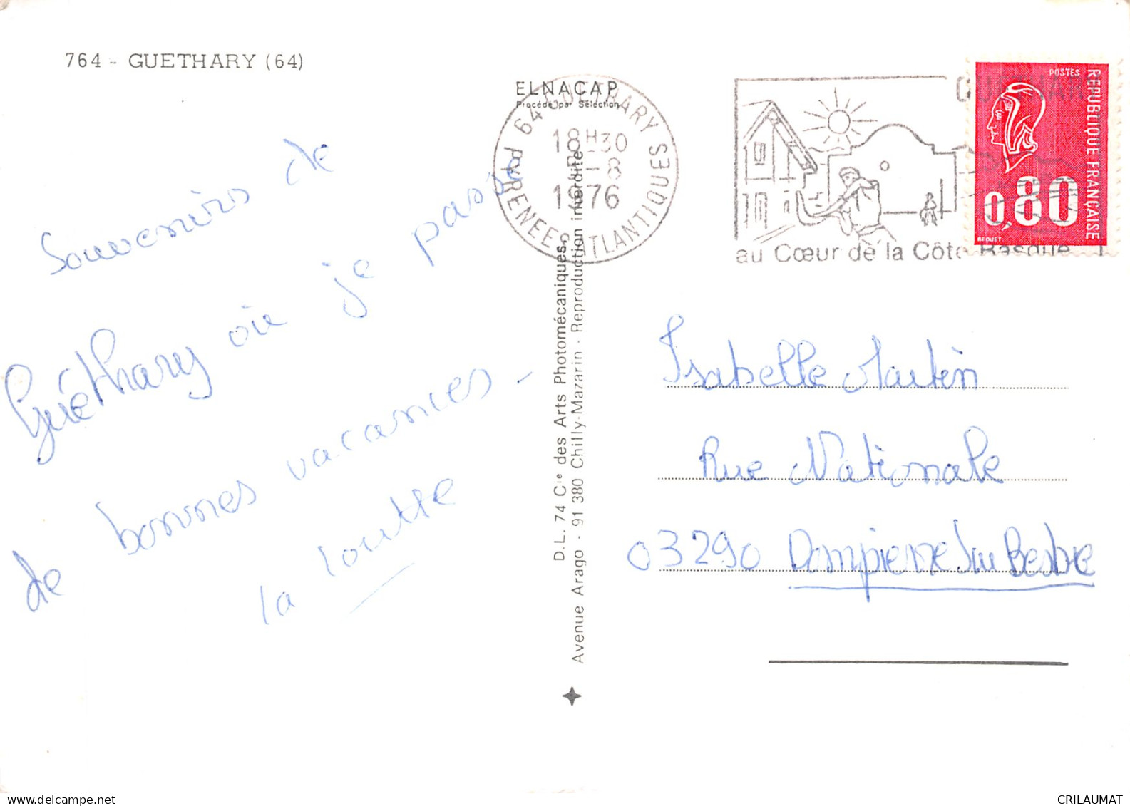 64-GUETHARY-N° 4439-C/0183 - Guethary