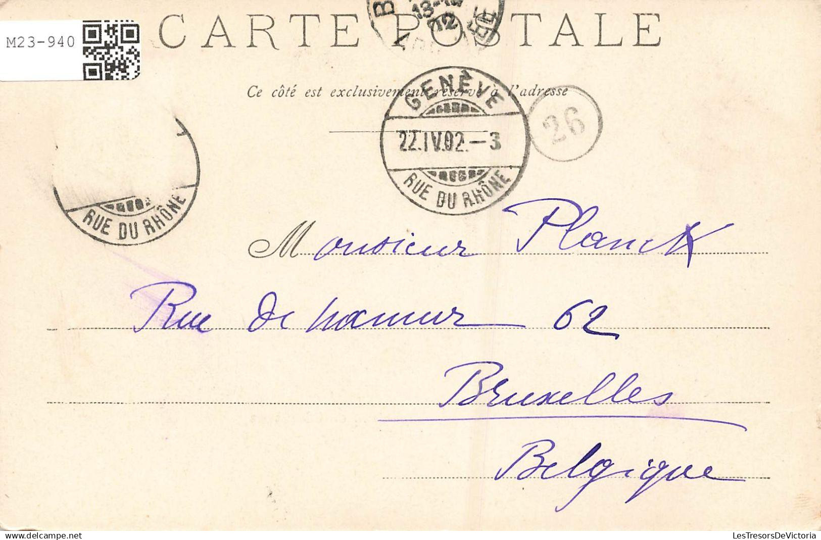 SUISSE - Genève - Jet D'eau De 90 Mètres - Bateaux - Carte Postale Ancienne - Genève