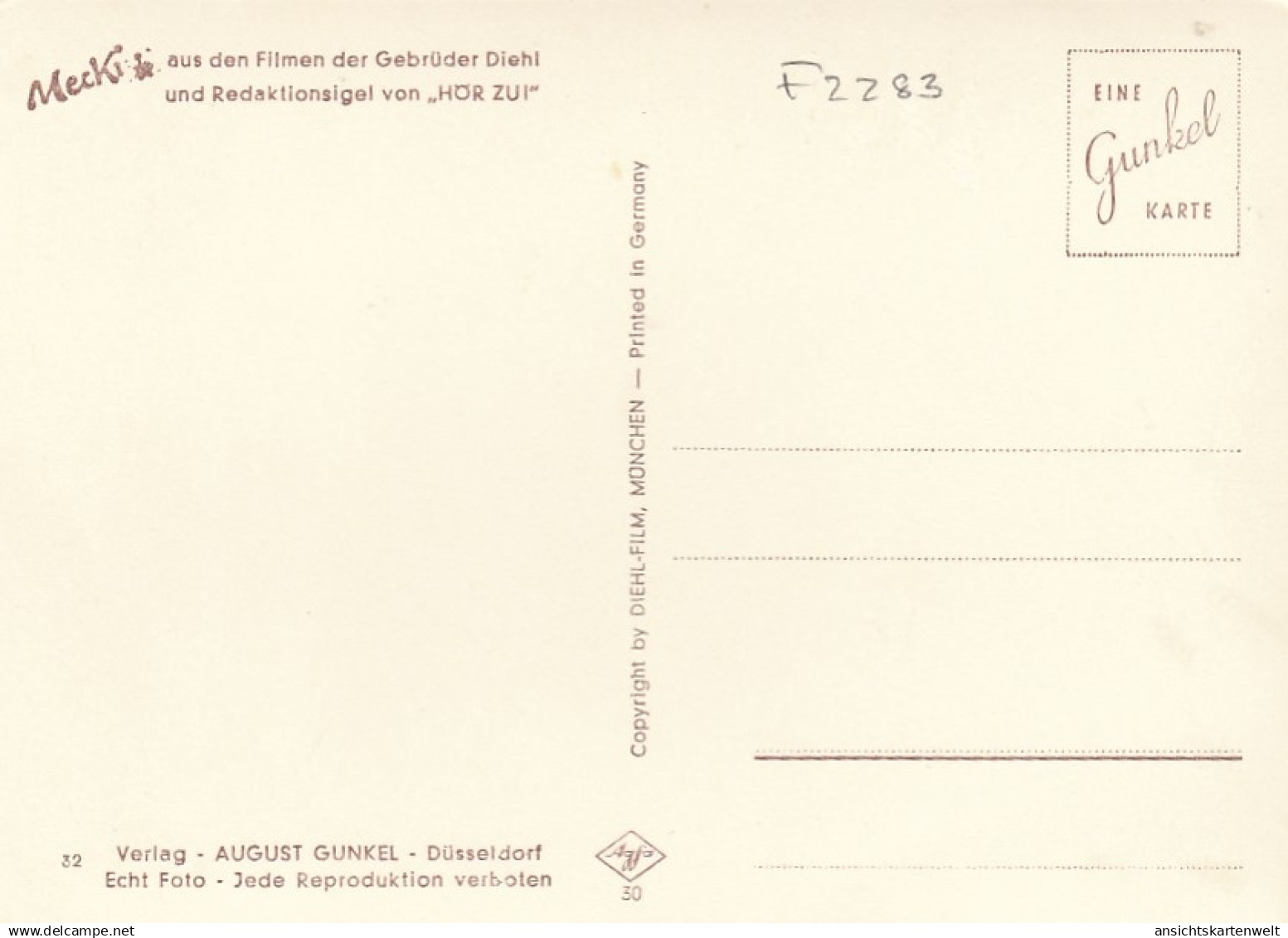 Mecki: Frohe Feriengrüße! - 32 Ngl #F2283 - Mecki