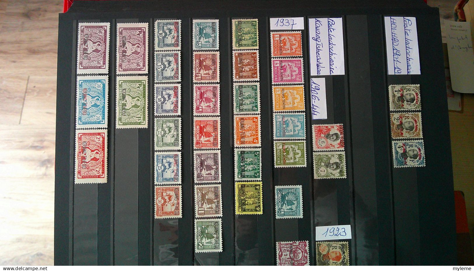 BS235 Colonies dont Maroc épreuves de couleurs N° 63+66+69+72 sans chiffres dans le cartouche +certificat d'authenticité