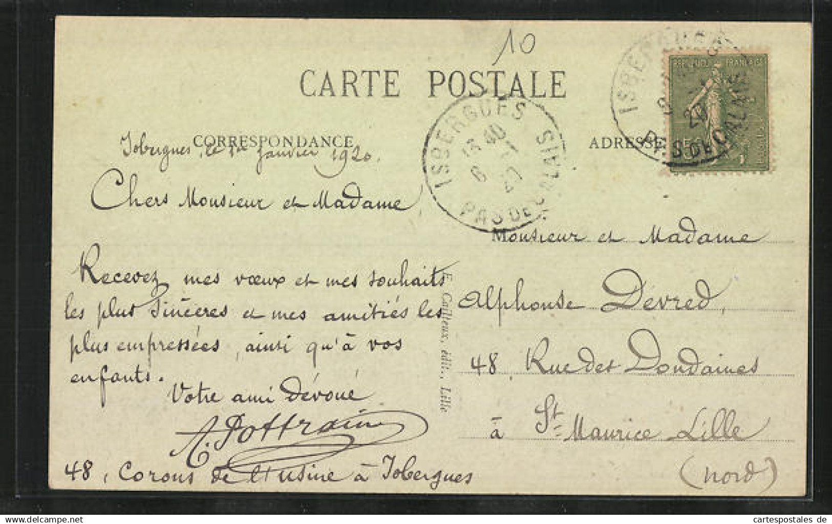 CPA Isbergues, Vue Générale Des Aciéries De France - Isbergues